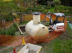 Rainwater Tank awaiting Installation