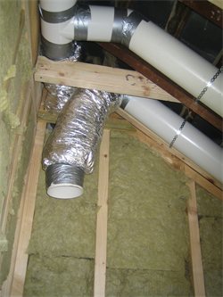 Mechanical ventilation heat recovery ducts
